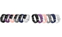 Posh Tech Unisex Fitbit Versa Charge 3 Assorted Silicone Watch Replacement Bands - Pack of 6